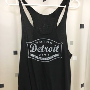 Black Detroit Motor City women’s tank top